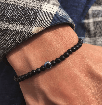 Guardian Gaze Black Onyx Evil Eye Bracelet