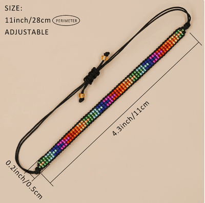 Spectrum of Energy Handwoven Chakra Bracelet