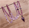 Royal Pendulum Amethyst Divination Bracelet/Necklace