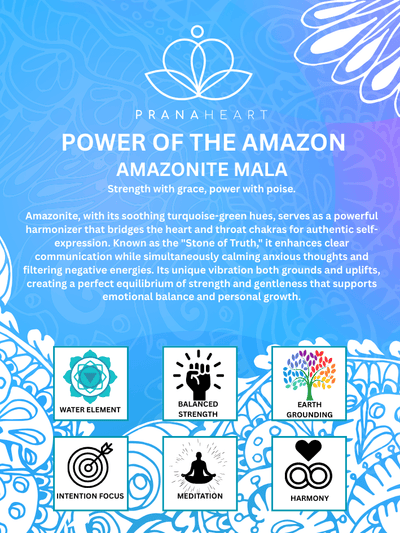 Power of the Amazon Amazonite Mala