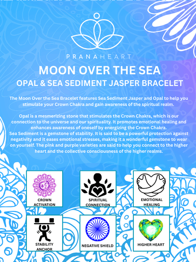 Moon Over the Sea Opal & Sea Sediment Jasper Bracelet