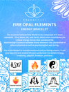 Fire Opal Elements Energy Bracelet