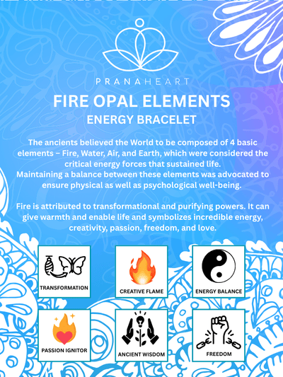 Fire Opal Elements Energy Bracelet