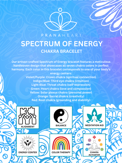 Spectrum of Energy Handwoven Chakra Bracelet