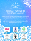 African Turquoise Tree Of Life Bracelet