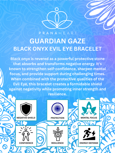 Guardian Gaze Black Onyx Evil Eye Bracelet