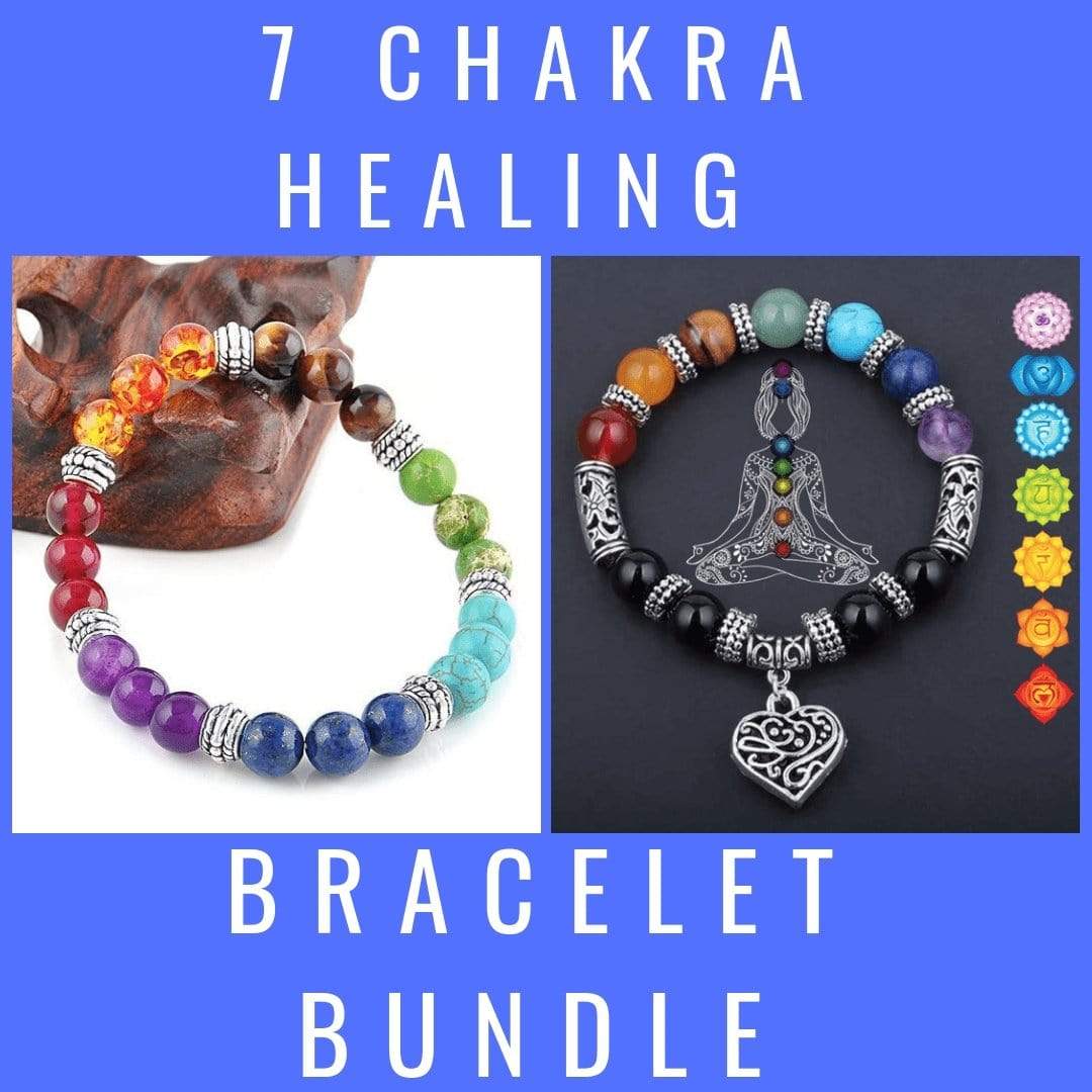 7 Chakra Healing Bracelet Bundle - Prana Heart: Everyday Mindfulness