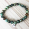 African Turquoise Mala Bracelet - Prana Heart: Everyday Mindfulness