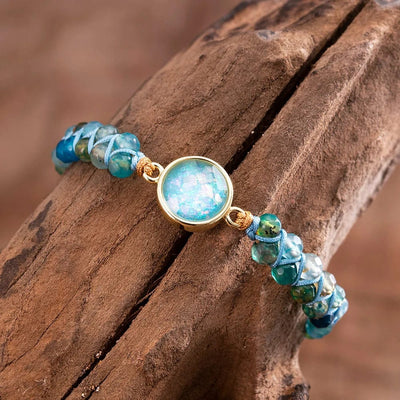 Aqua Aura Opal Bracelet - Prana Heart: Everyday Mindfulness