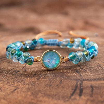 Aqua Aura Opal Bracelet - Prana Heart: Everyday Mindfulness