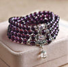 Buddhist Amethyst Mala Bracelet - Prana Heart: Everyday Mindfulness