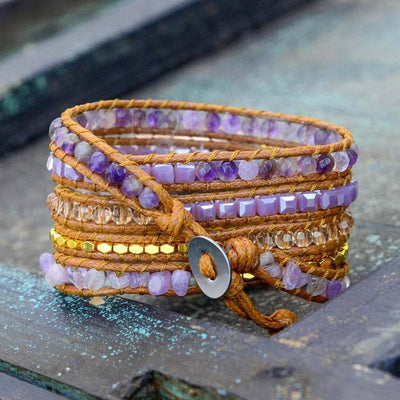Crowning Glory Amethyst Apple Watch Strap - Prana Heart: Everyday Mindfulness