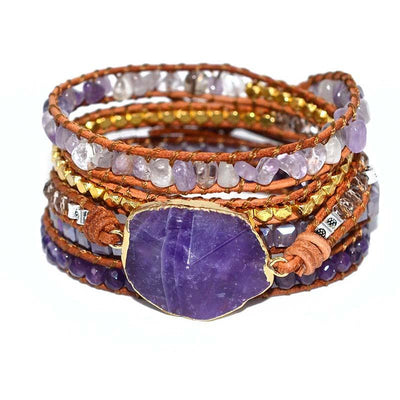 Crowning Glory Amethyst Chakra Bracelet - Prana Heart: Everyday Mindfulness