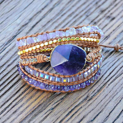 Crowning Glory Amethyst Chakra Bracelet - Prana Heart: Everyday Mindfulness