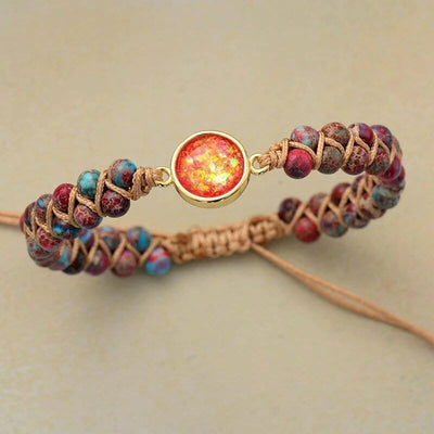 Fire Opal Elements Energy Bracelet - Prana Heart: Everyday Mindfulness