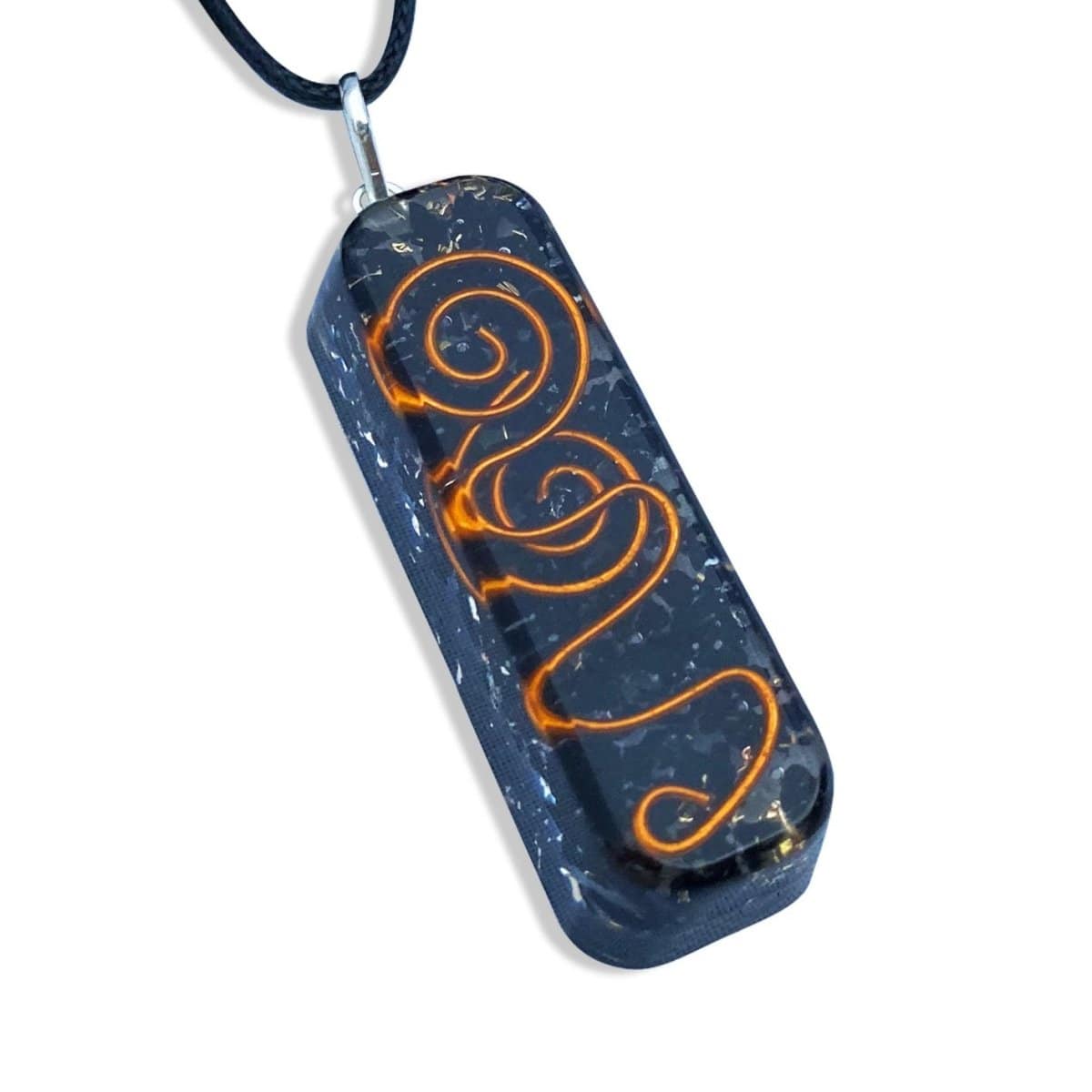 Force Field Black Tourmaline Orgone Pendant - Prana Heart: Everyday Mindfulness