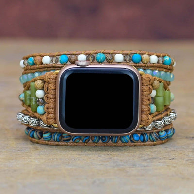 Grounding Ocean Jasper Apple Watch Strap - Prana Heart: Everyday Mindfulness