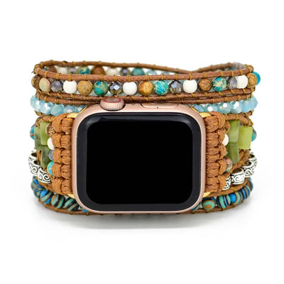 Grounding Ocean Jasper Apple Watch Strap - Prana Heart: Everyday Mindfulness