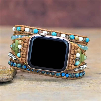 Grounding Ocean Jasper Apple Watch Strap - Prana Heart: Everyday Mindfulness