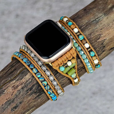 Grounding Ocean Jasper Apple Watch Strap - Prana Heart: Everyday Mindfulness