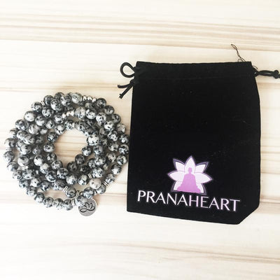 Jasper Stone Lotus Mala - Prana Heart: Everyday Mindfulness
