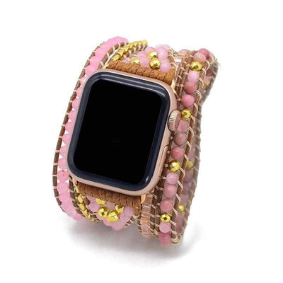 Loving Rose Quartz Apple Watch Strap - Prana Heart: Everyday Mindfulness