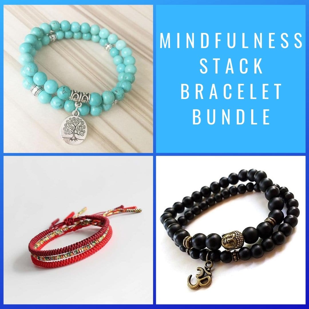 Mindfulness Stack Bracelet Bundle - Prana Heart: Everyday Mindfulness