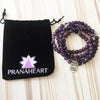 Natural Amethyst Lotus Mala - Prana Heart: Everyday Mindfulness