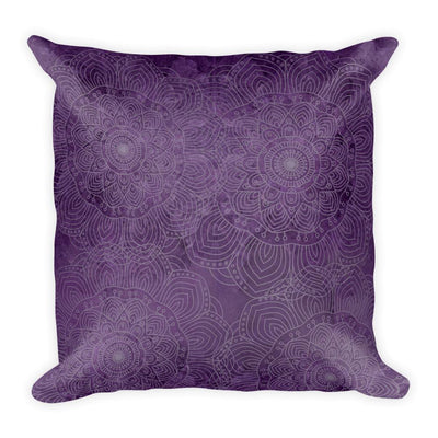 Natural Amethyst Mandala Pillow - Prana Heart: Everyday Mindfulness