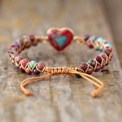 Passion Heart Jasper Bracelet - Prana Heart: Everyday Mindfulness
