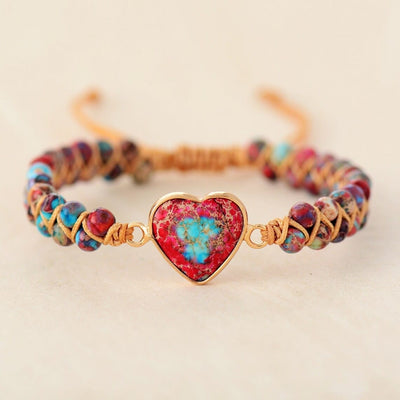 Passion Heart Jasper Bracelet - Prana Heart: Everyday Mindfulness