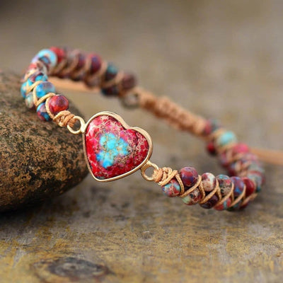 Passion Heart Jasper Bracelet - Prana Heart: Everyday Mindfulness