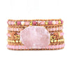 Radiant Rose Quartz Wrist Wrap - Prana Heart: Everyday Mindfulness