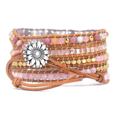 Radiant Rose Quartz Wrist Wrap - Prana Heart: Everyday Mindfulness