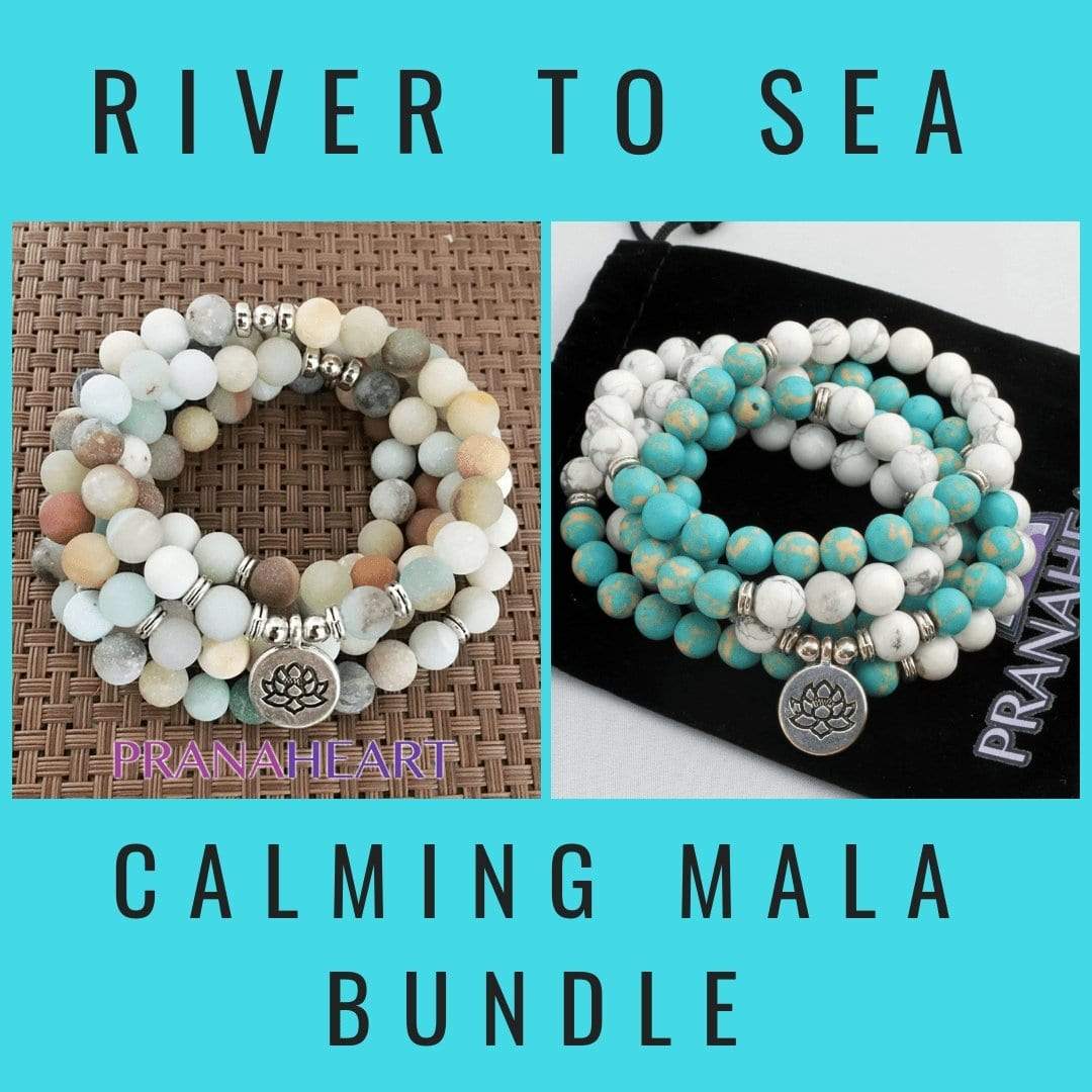 River to Sea Calming Mala Bundle - Prana Heart: Everyday Mindfulness