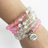 Rose & Angel Aura Lotus Mala Bracelet/Necklace - Prana Heart: Everyday Mindfulness