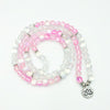 Rose & Angel Aura Lotus Mala Bracelet/Necklace - Prana Heart: Everyday Mindfulness