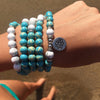 Sea Sediment Jasper & Howlite Mala Bracelet/Necklace - Prana Heart: Everyday Mindfulness
