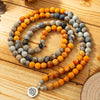 Sun and Sea Picture & Sea Sediment Jasper Mala - Prana Heart: Everyday Mindfulness