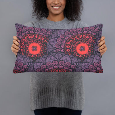 Sunset Mandala Throw Pillow - Prana Heart: Everyday Mindfulness