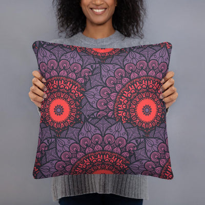 Sunset Mandala Throw Pillow - Prana Heart: Everyday Mindfulness